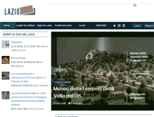 Tablet Screenshot of lazioeventi.com